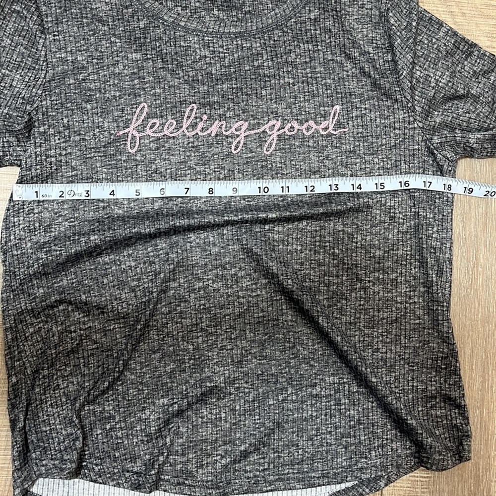 Laura Ashley Long Sleeve Feeling Good Gray and Pink Size L - Picture 10 of 12